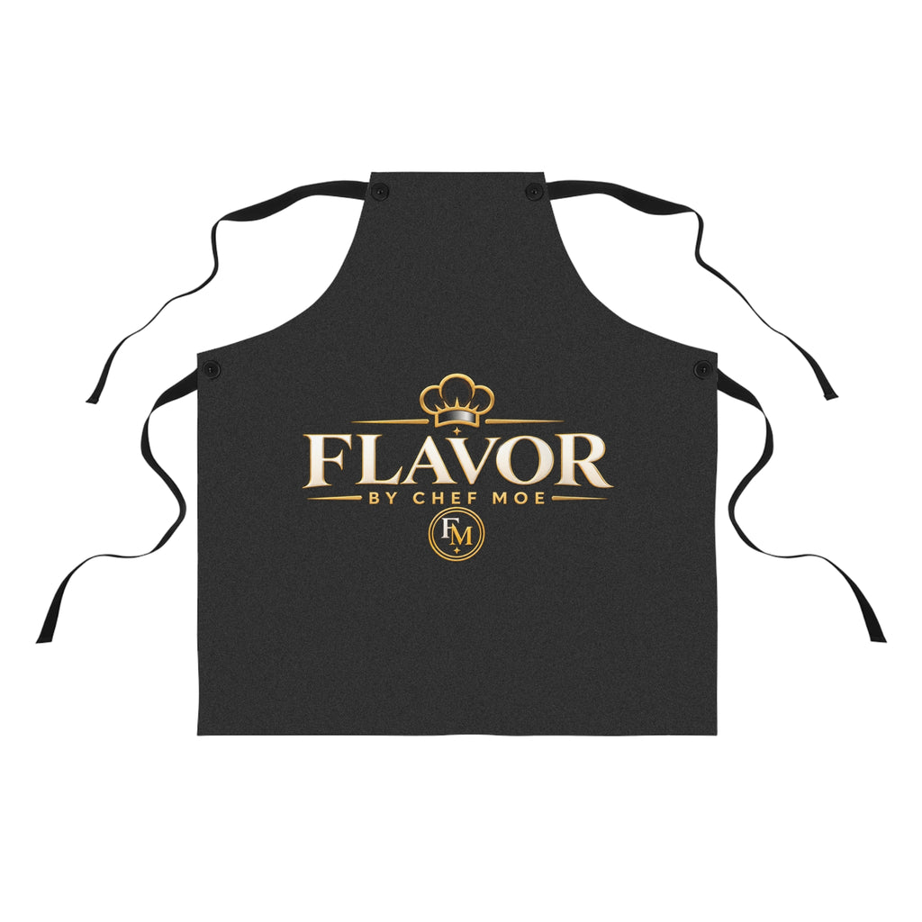 Flavor by Chef Moe Apron – Professional Chef Logo Cooking Apron