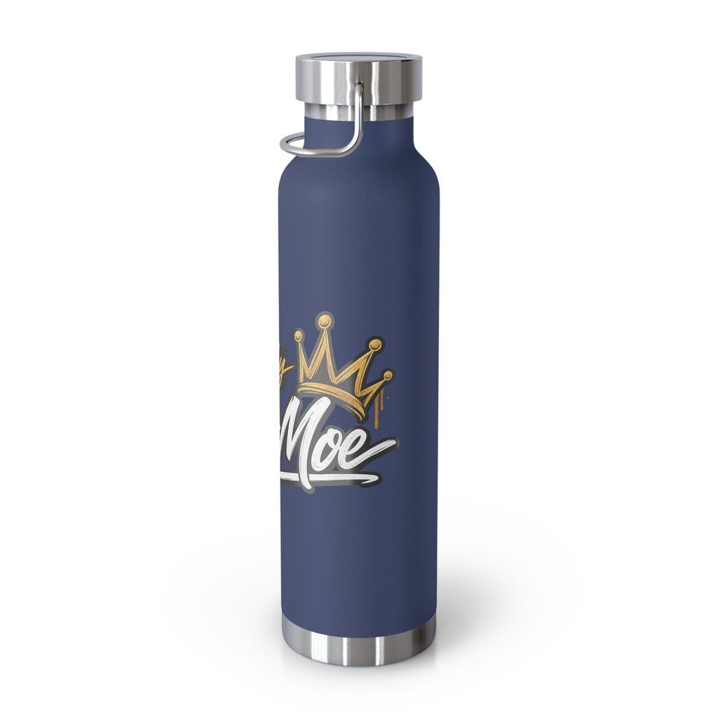 Chef Mom Stainless Steel Insulated Water Bottle – 22oz Copper Vacuum Flask with "Flavor By The Chef Mom" Design