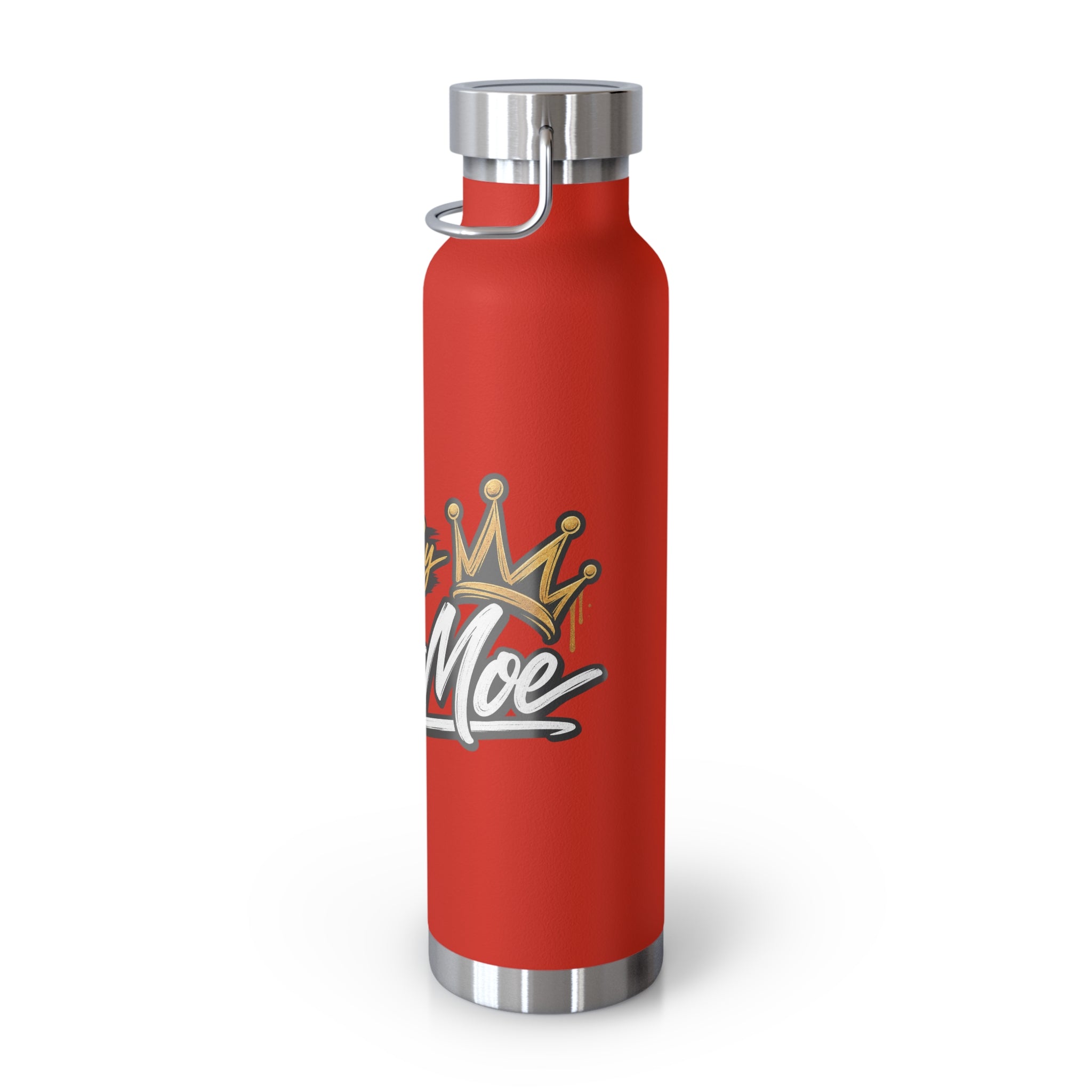 Chef Mom Stainless Steel Insulated Water Bottle – 22oz Copper Vacuum Flask with "Flavor By The Chef Mom" Design