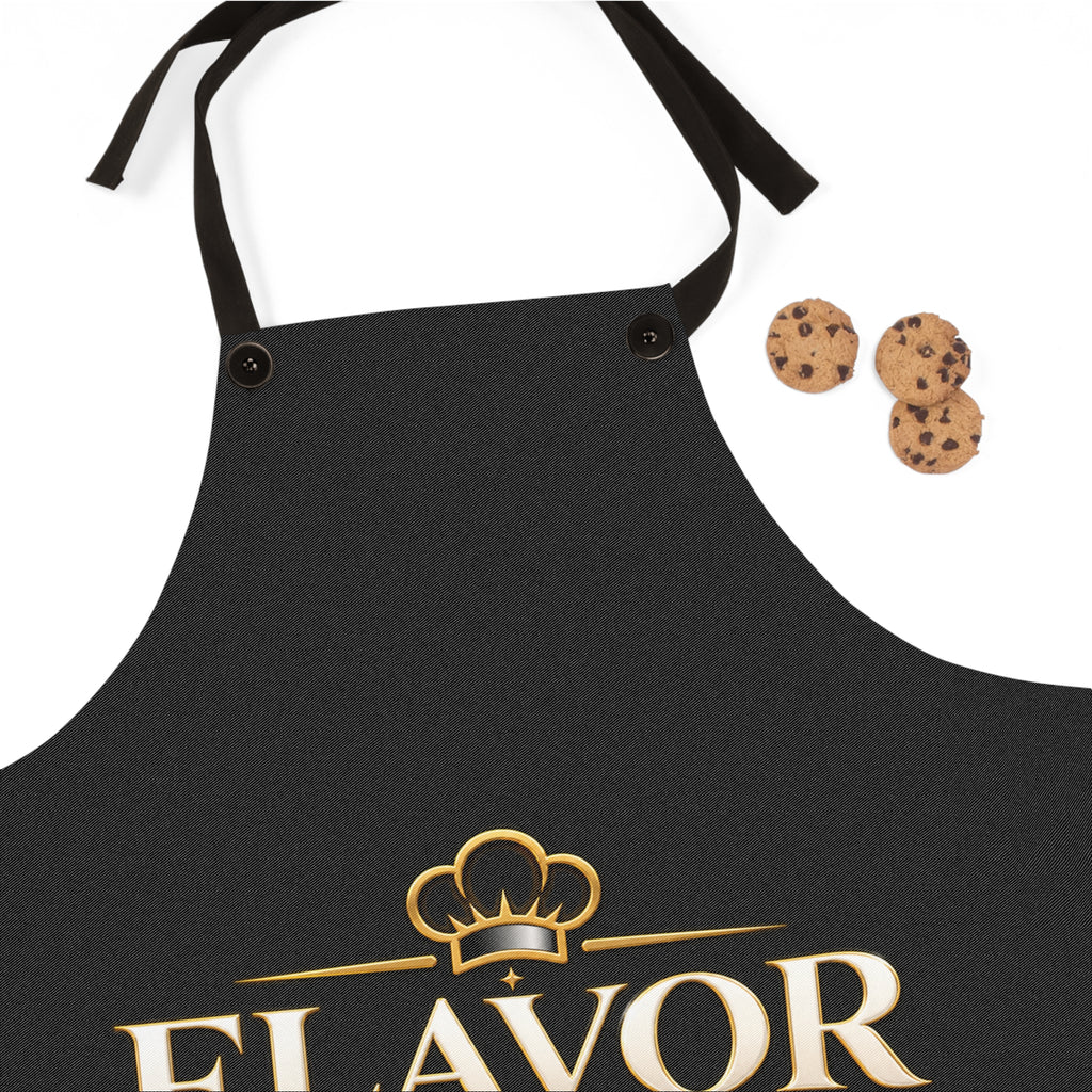 Flavor by Chef Moe Apron – Professional Chef Logo Cooking Apron