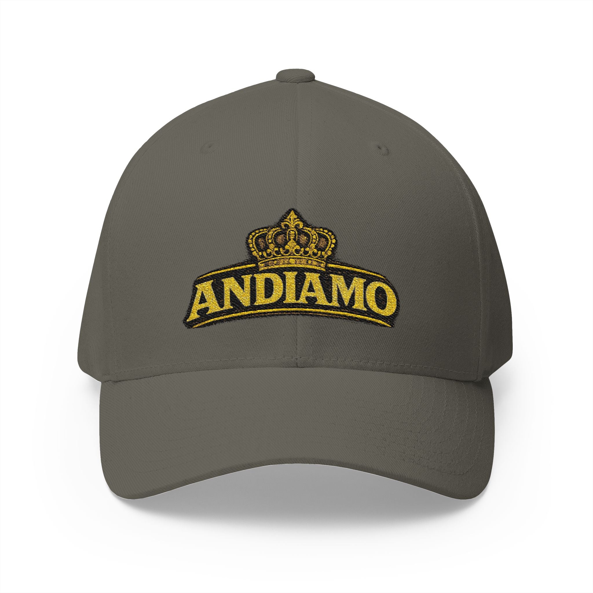 Embroidered 'Andiamo' Crown Cap — Chef Moe Personalized Closed-Back Hat