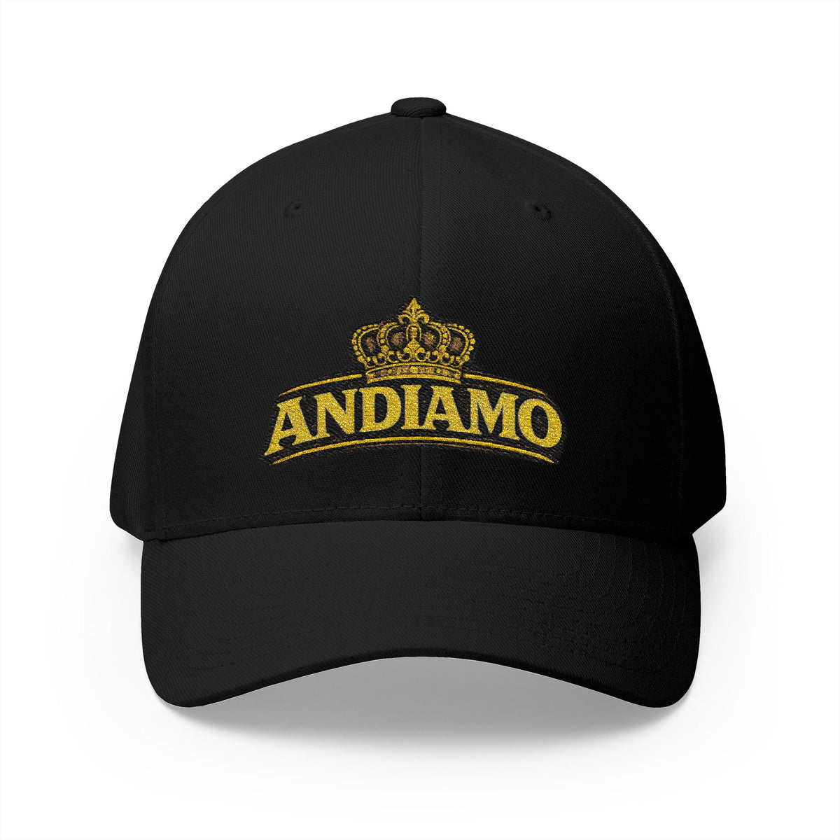Embroidered 'Andiamo' Crown Cap — Chef Moe Personalized Closed-Back Hat