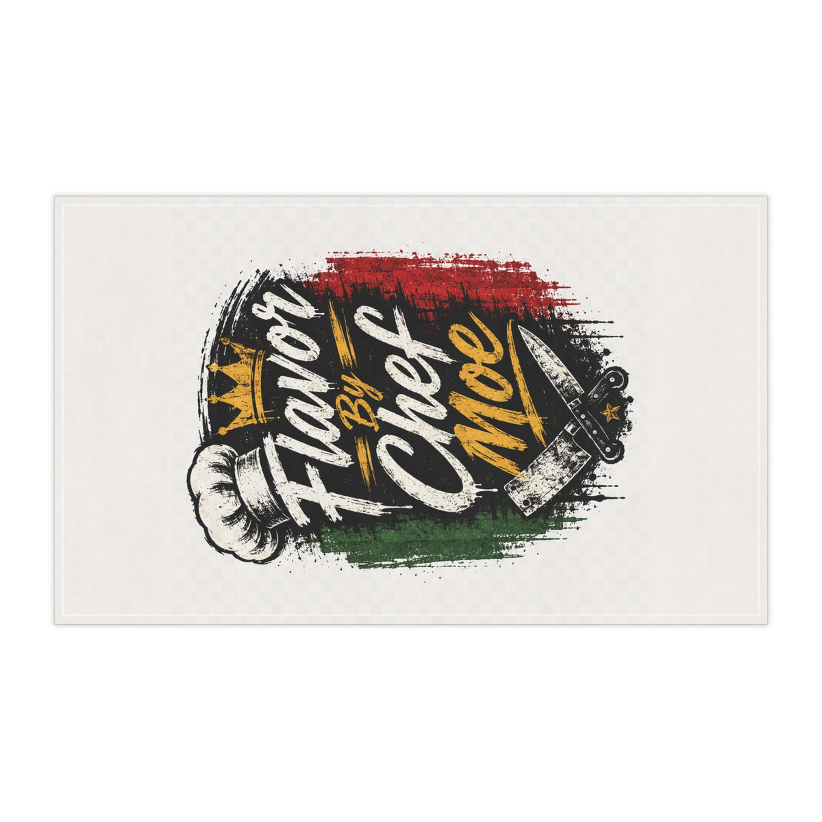 Tea Towel - "Flavor by Chef Moe" Italian Kitchen Cotton Tea Towel