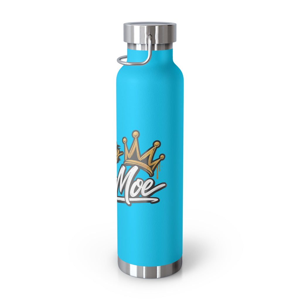 Chef Mom Stainless Steel Insulated Water Bottle – 22oz Copper Vacuum Flask with "Flavor By The Chef Mom" Design
