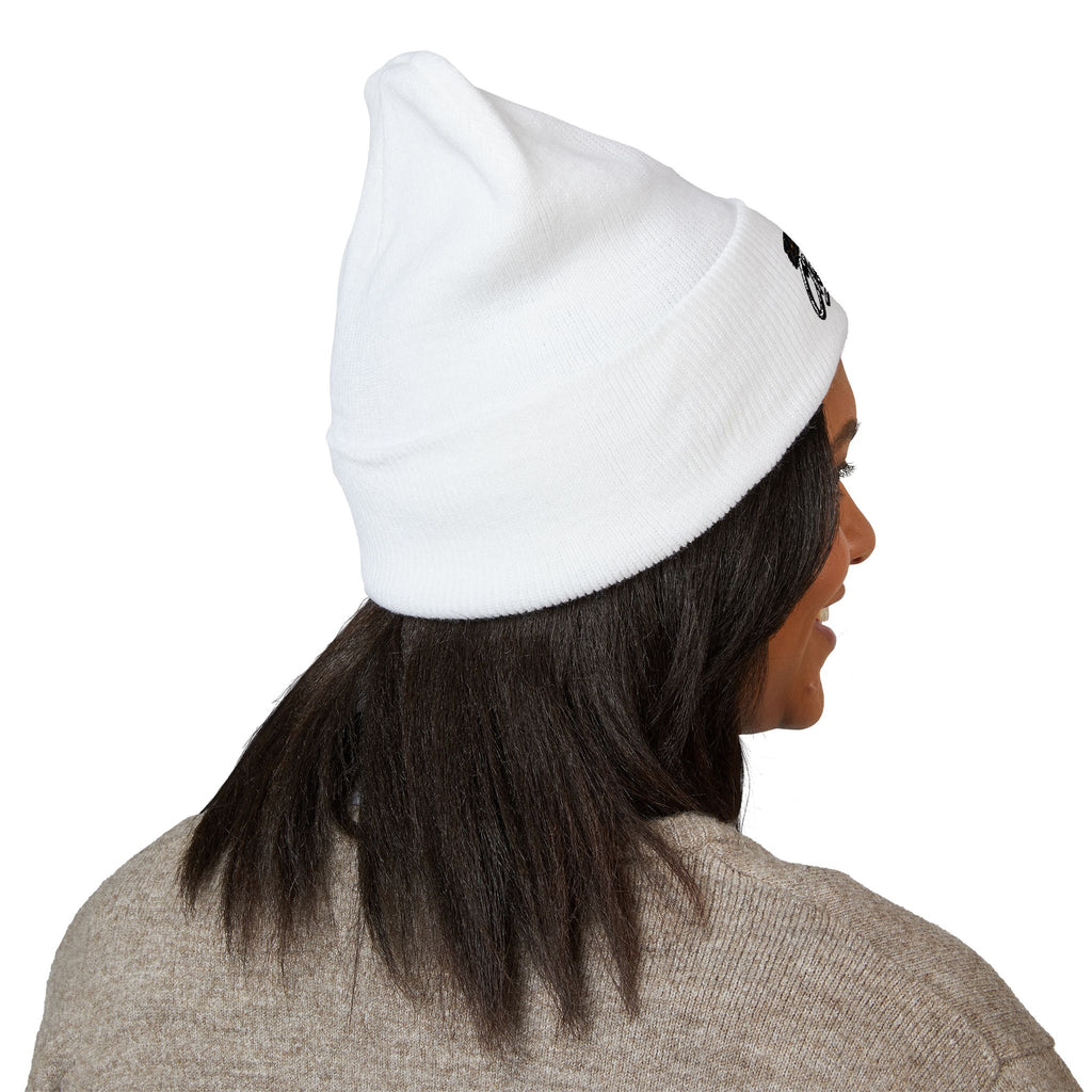 Embroidered 'Classified' Crown Cuffed Beanie — Streetwear Knit Hat