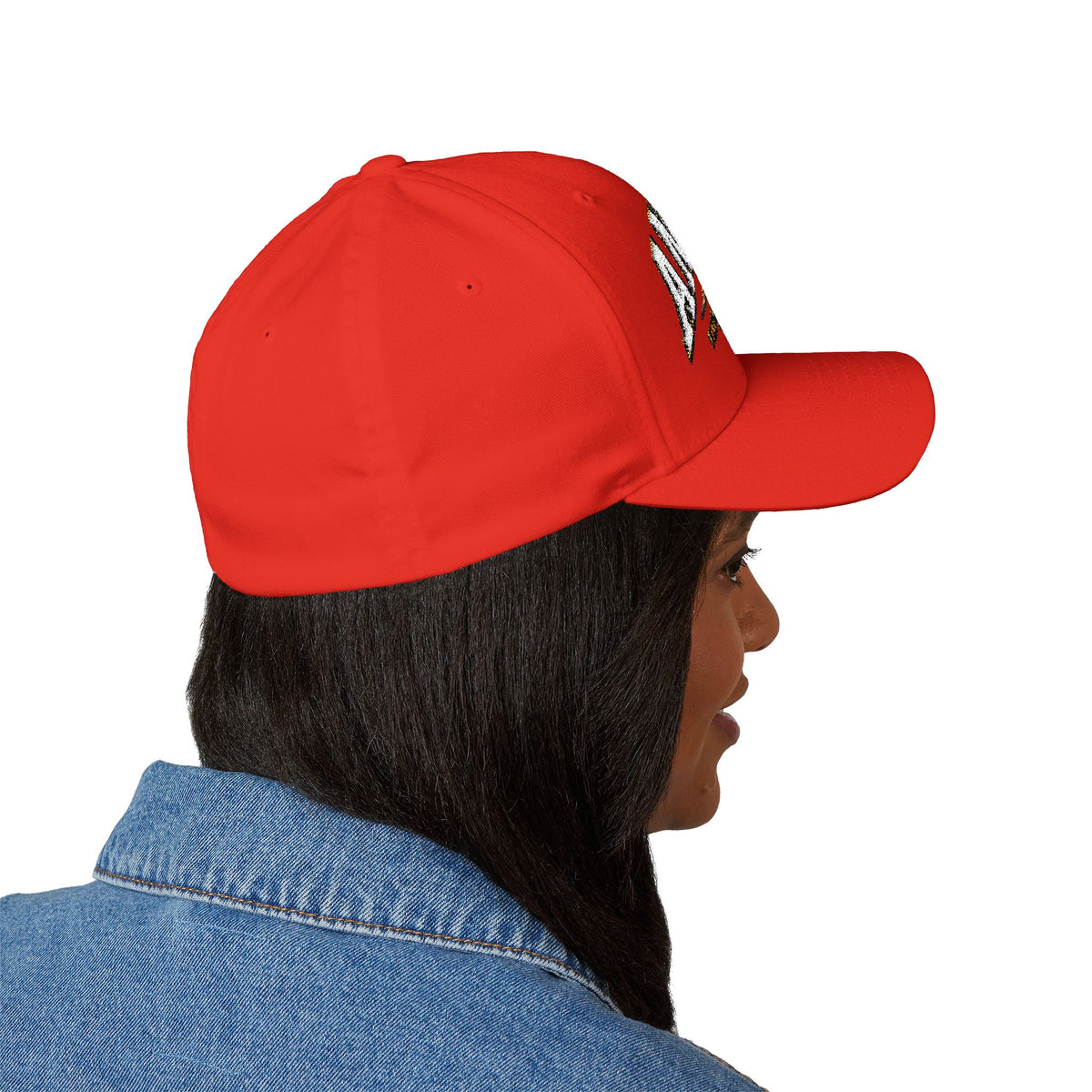 Embroidered 'ANDIAMO' Chef Logo Cap — Closed-Back Structured Hat
