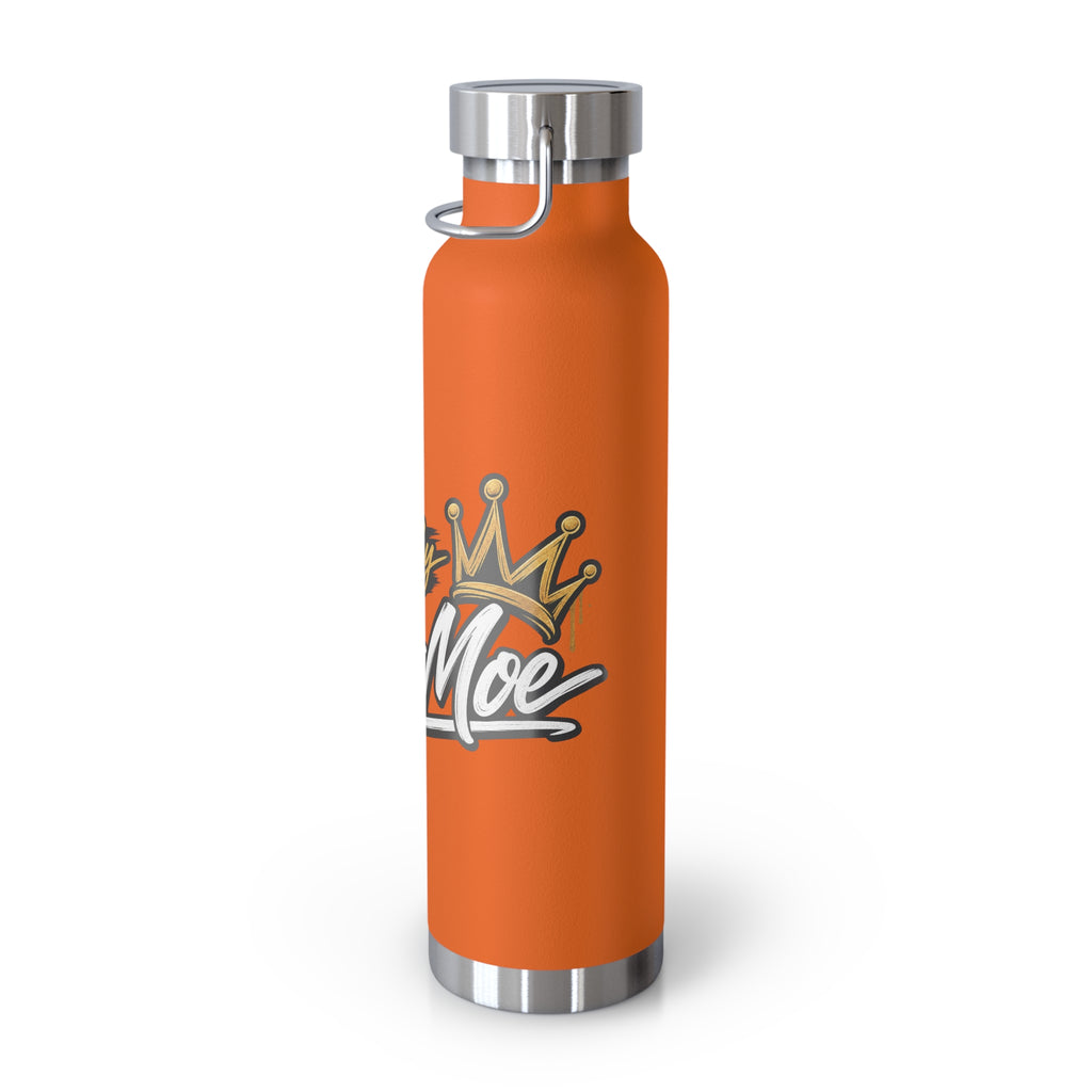 Chef Mom Stainless Steel Insulated Water Bottle – 22oz Copper Vacuum Flask with "Flavor By The Chef Mom" Design