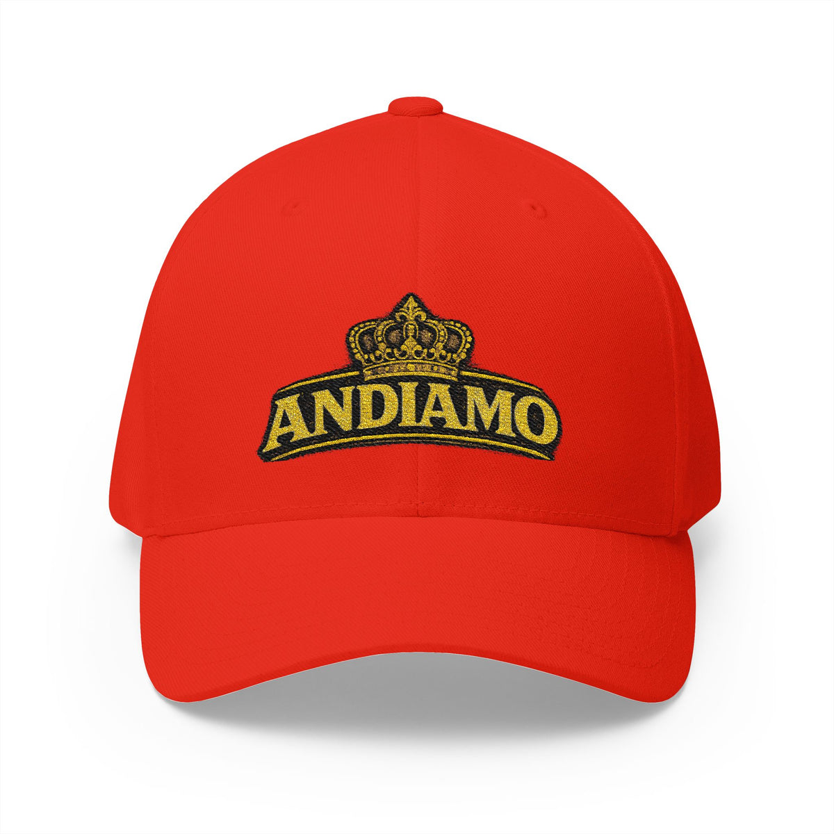 Embroidered 'Andiamo' Crown Cap — Chef Moe Personalized Closed-Back Hat