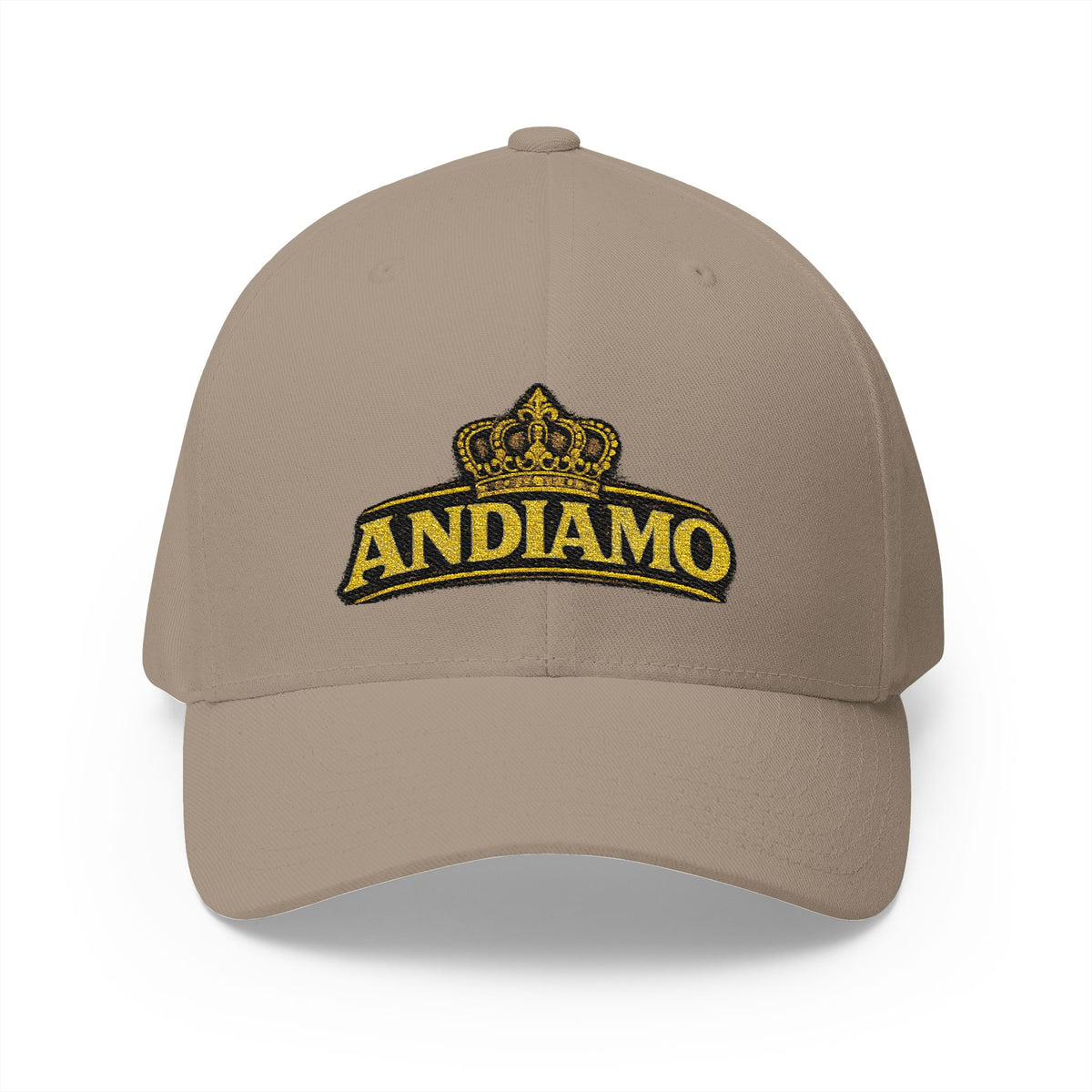 Embroidered 'Andiamo' Crown Cap — Chef Moe Personalized Closed-Back Hat