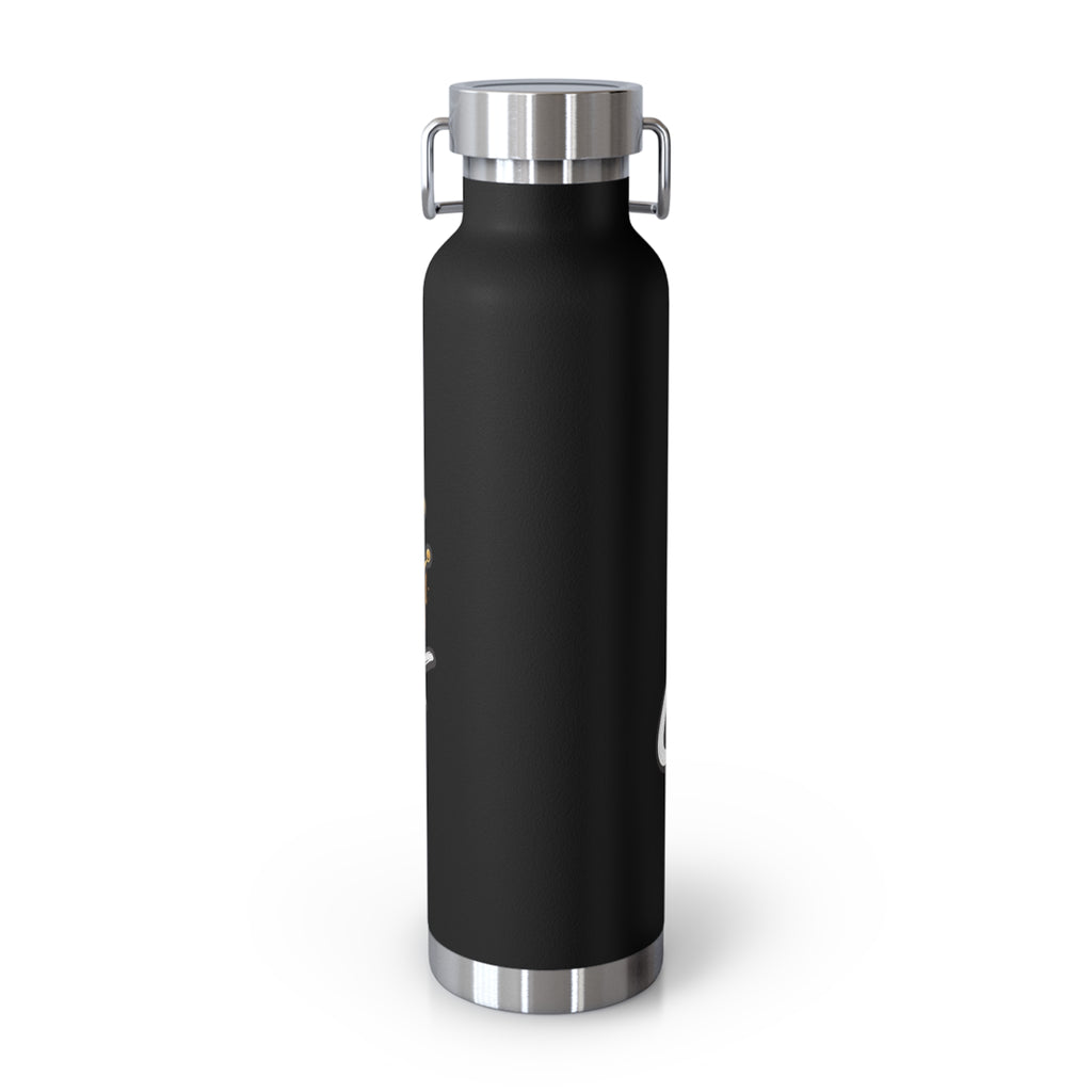 Chef Mom Stainless Steel Insulated Water Bottle – 22oz Copper Vacuum Flask with "Flavor By The Chef Mom" Design