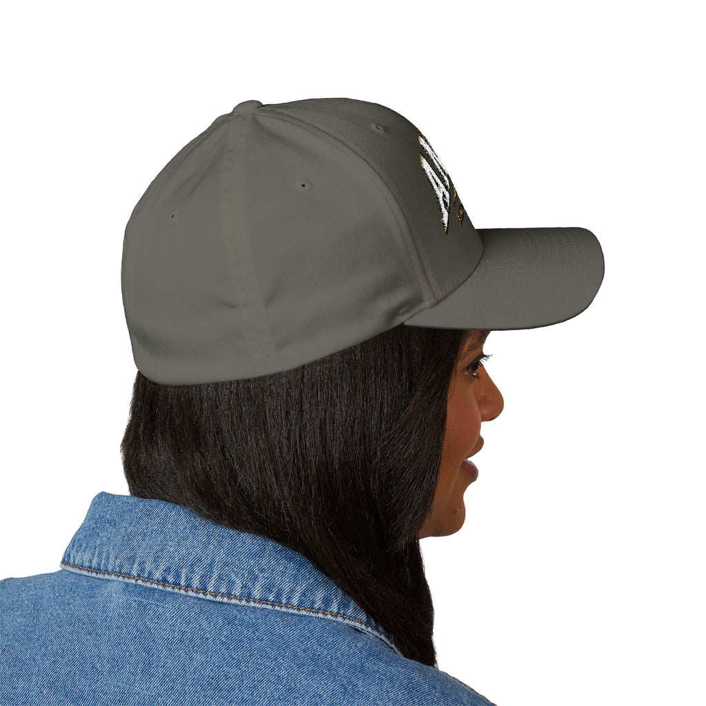Embroidered 'ANDIAMO' Chef Logo Cap — Closed-Back Structured Hat