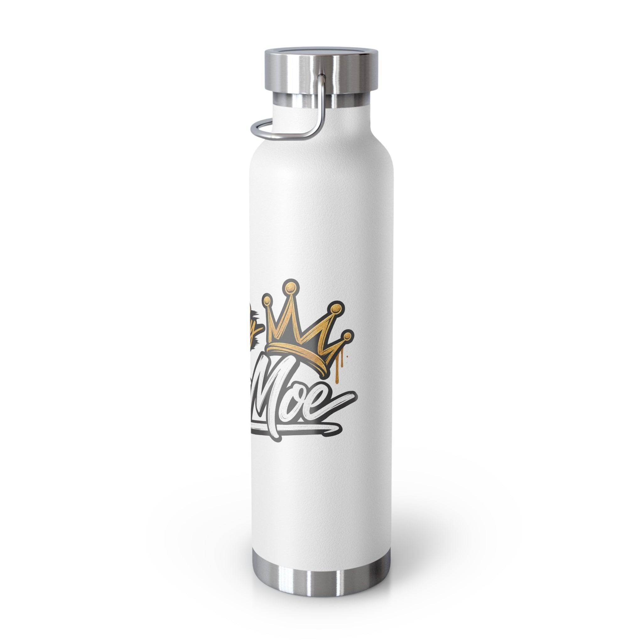 Chef Mom Stainless Steel Insulated Water Bottle – 22oz Copper Vacuum Flask with "Flavor By The Chef Mom" Design