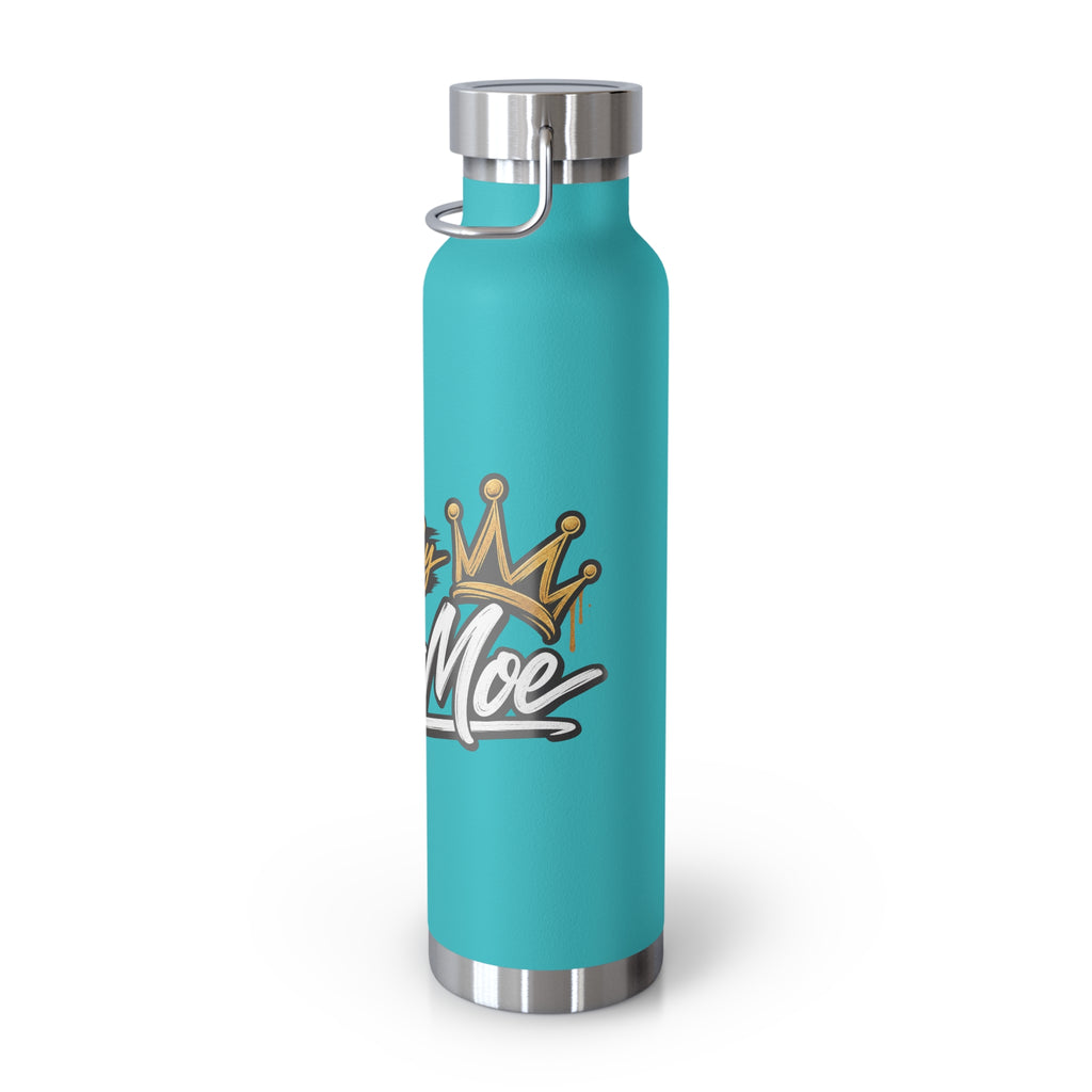 Chef Mom Stainless Steel Insulated Water Bottle – 22oz Copper Vacuum Flask with "Flavor By The Chef Mom" Design