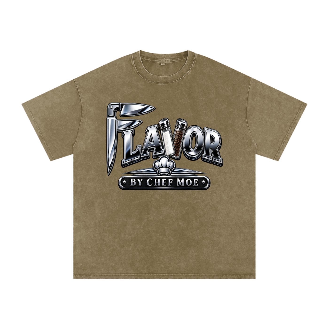 Snow Washed Oversized Cotton T-Shirt