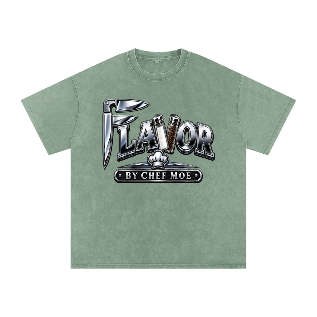 Snow Washed Oversized Cotton T-Shirt