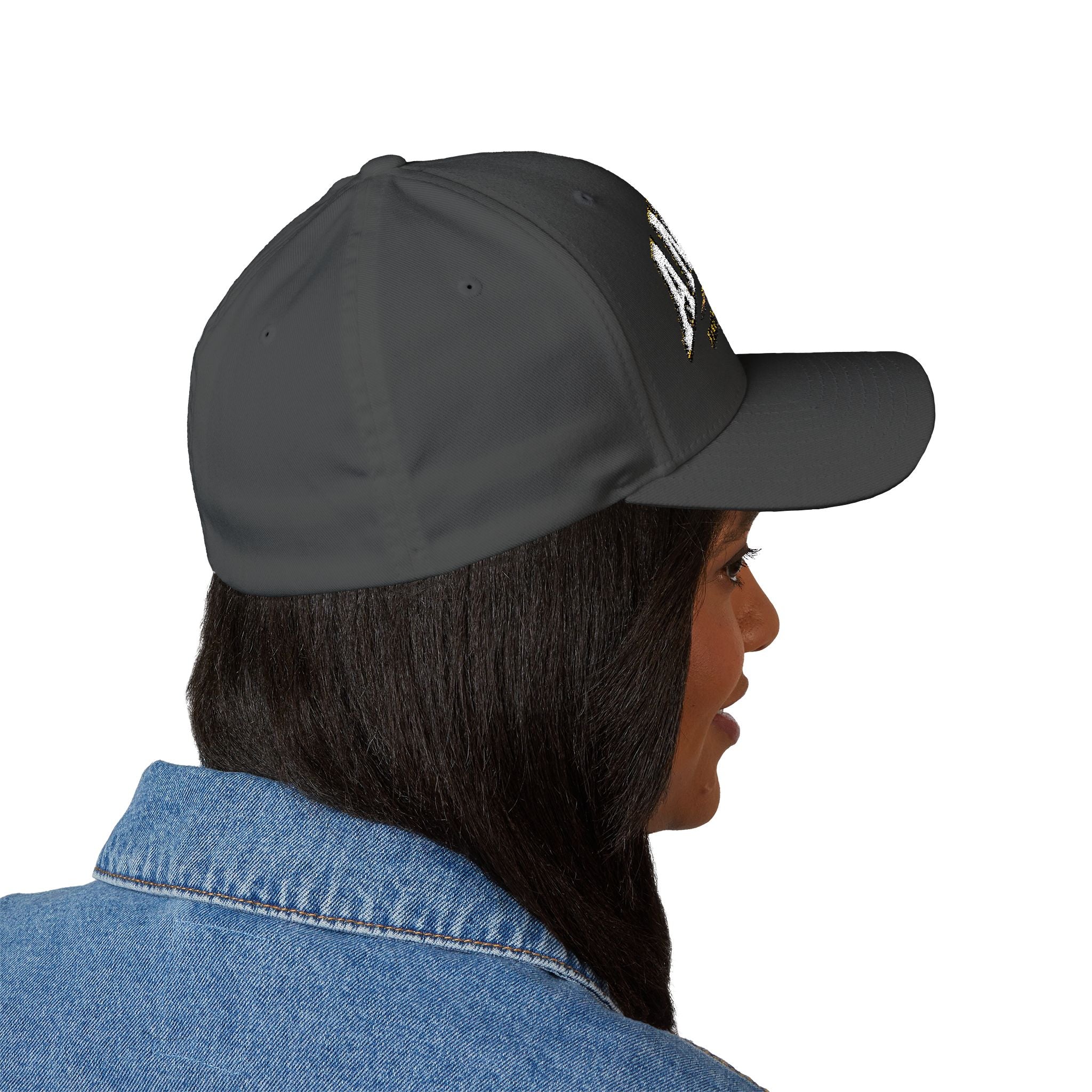 Embroidered 'ANDIAMO' Chef Logo Cap — Closed-Back Structured Hat