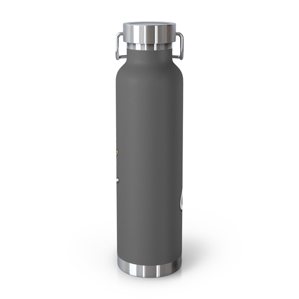 Chef Mom Stainless Steel Insulated Water Bottle – 22oz Copper Vacuum Flask with "Flavor By The Chef Mom" Design