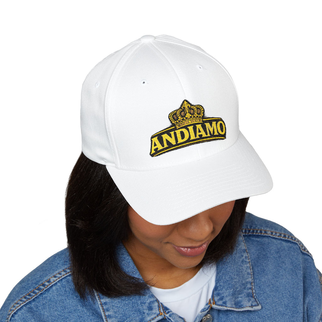 Embroidered 'Andiamo' Crown Cap — Chef Moe Personalized Closed-Back Hat