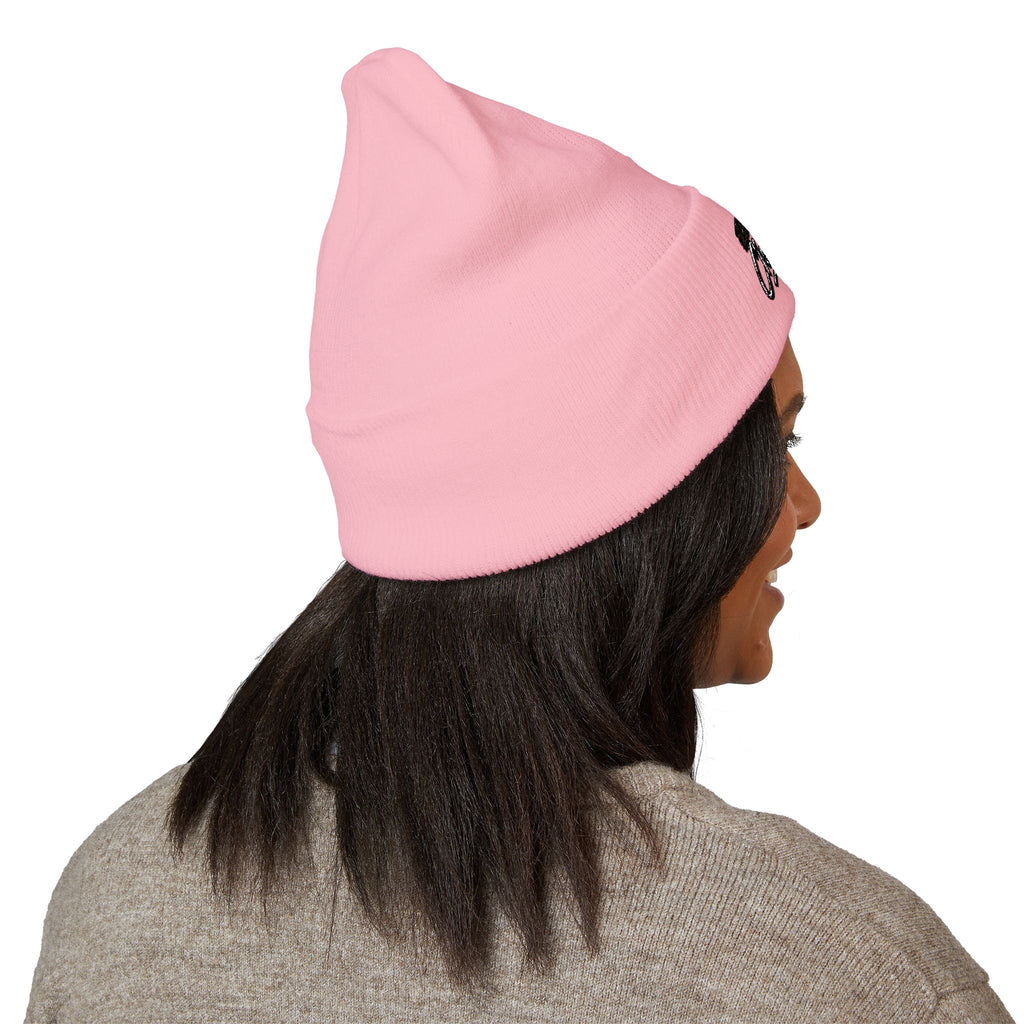 Embroidered 'Classified' Crown Cuffed Beanie — Streetwear Knit Hat