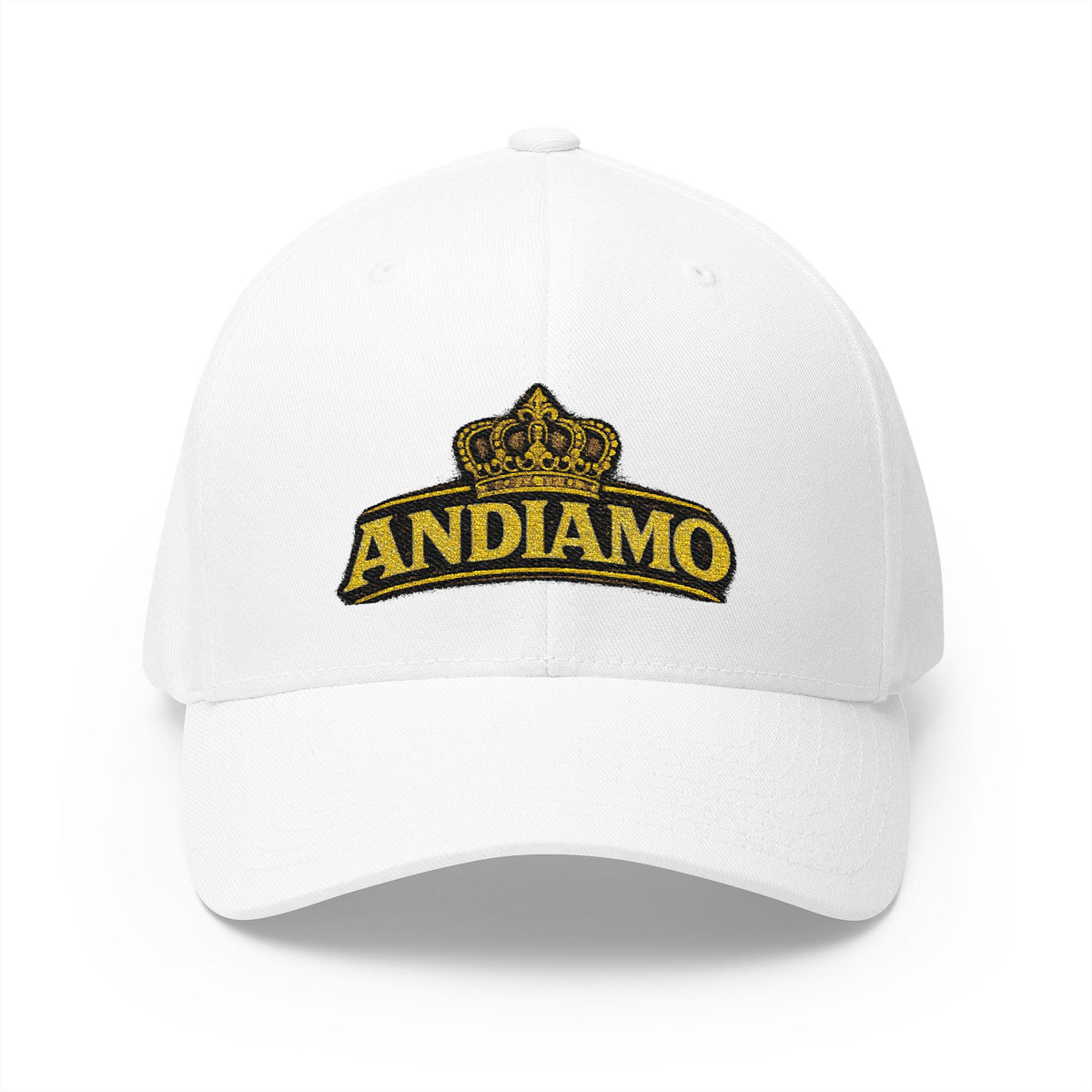 Embroidered 'Andiamo' Crown Cap — Chef Moe Personalized Closed-Back Hat