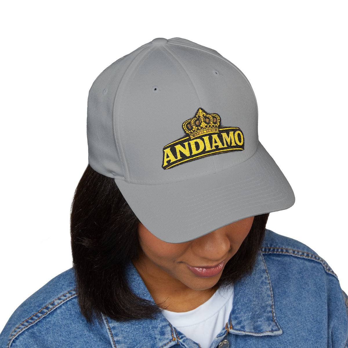 Embroidered 'Andiamo' Crown Cap — Chef Moe Personalized Closed-Back Hat