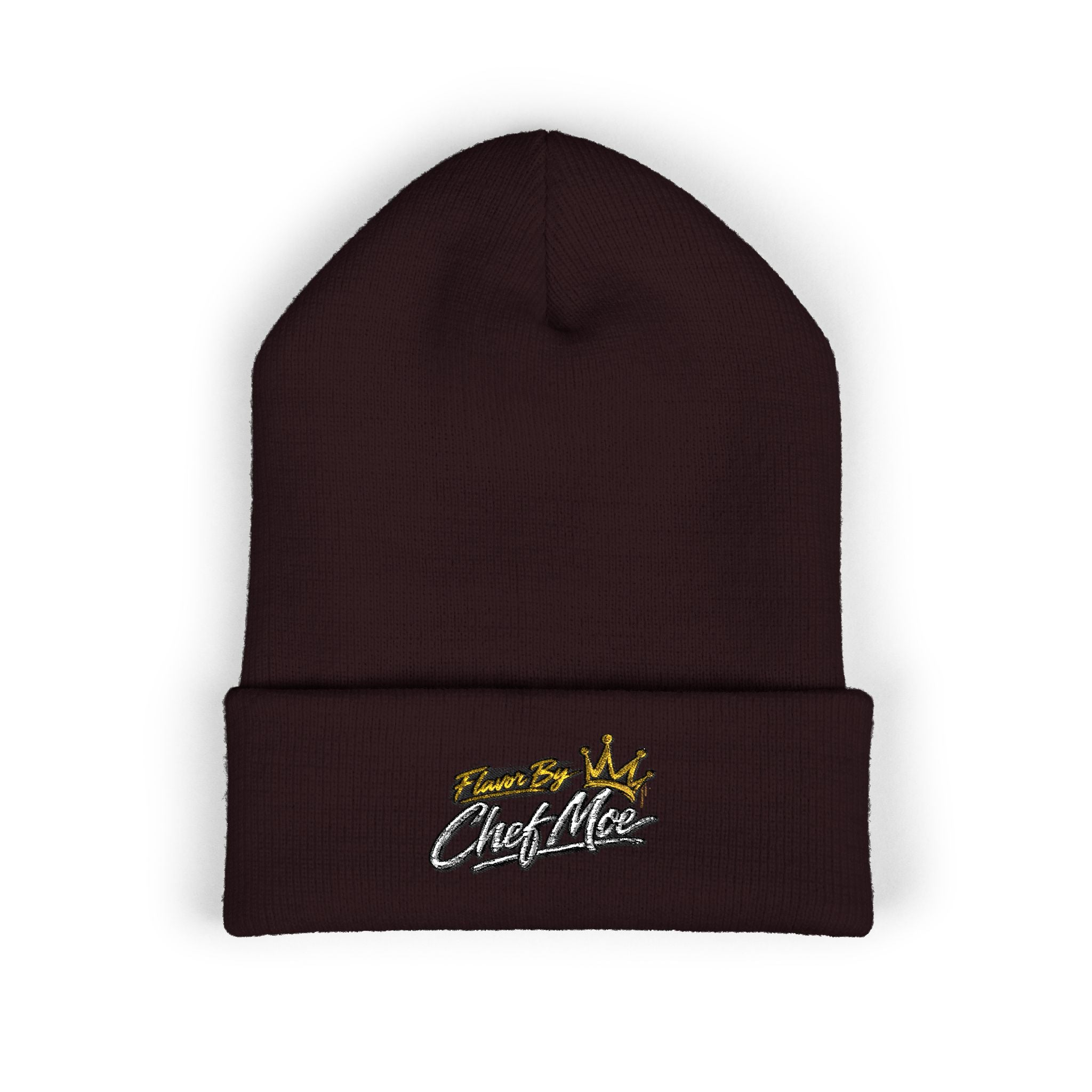 Embroidered 'Classified' Crown Cuffed Beanie — Streetwear Knit Hat