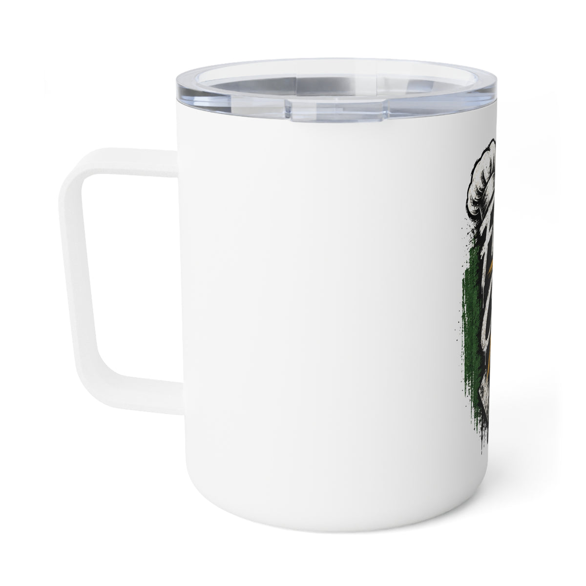 Insulated Coffee Mug - "Flavor By Chef Moe" Italian Chef Design, 10oz Travel Tumbler