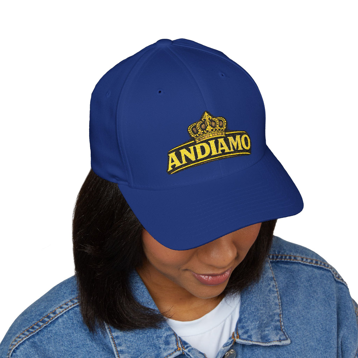 Embroidered 'Andiamo' Crown Cap — Chef Moe Personalized Closed-Back Hat