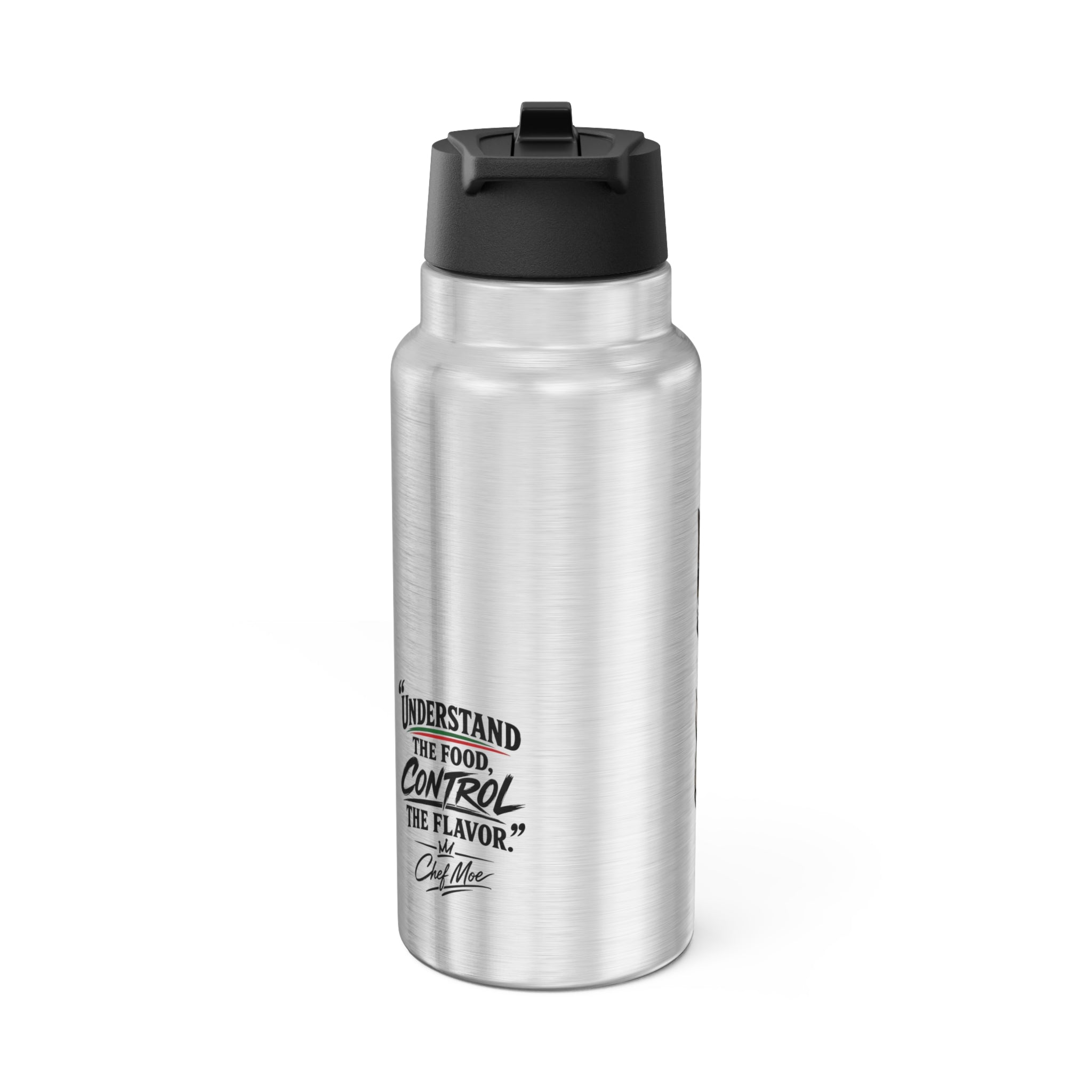 32oz Stainless Chef Tumbler — "Flavor by Chef Moe" Travel Bottle