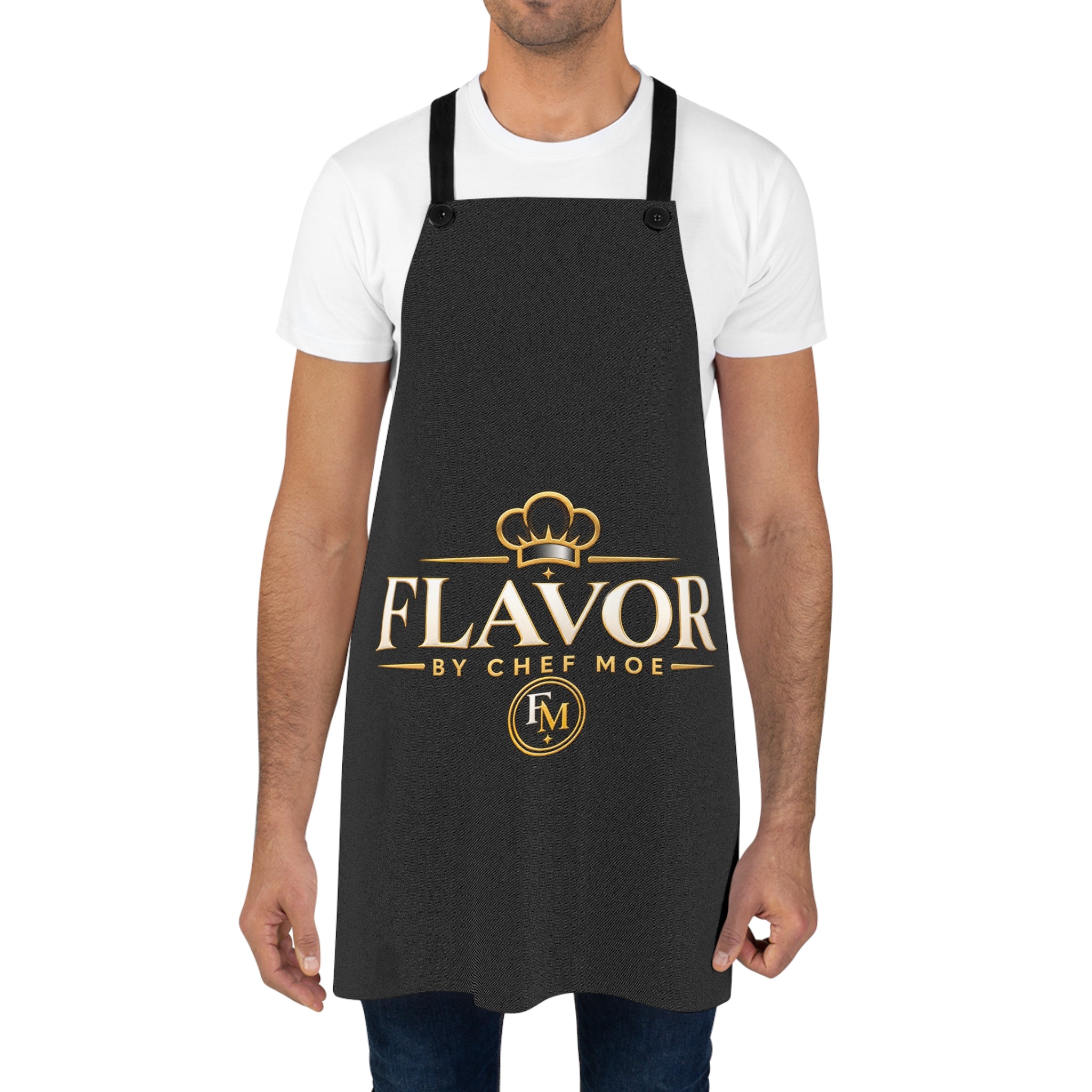 Flavor by Chef Moe Apron – Professional Chef Logo Cooking Apron