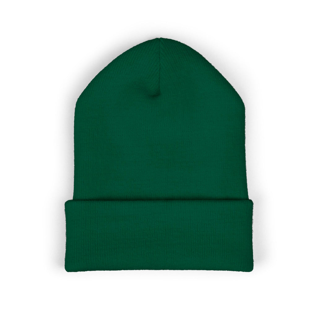 Embroidered 'Classified' Crown Cuffed Beanie — Streetwear Knit Hat
