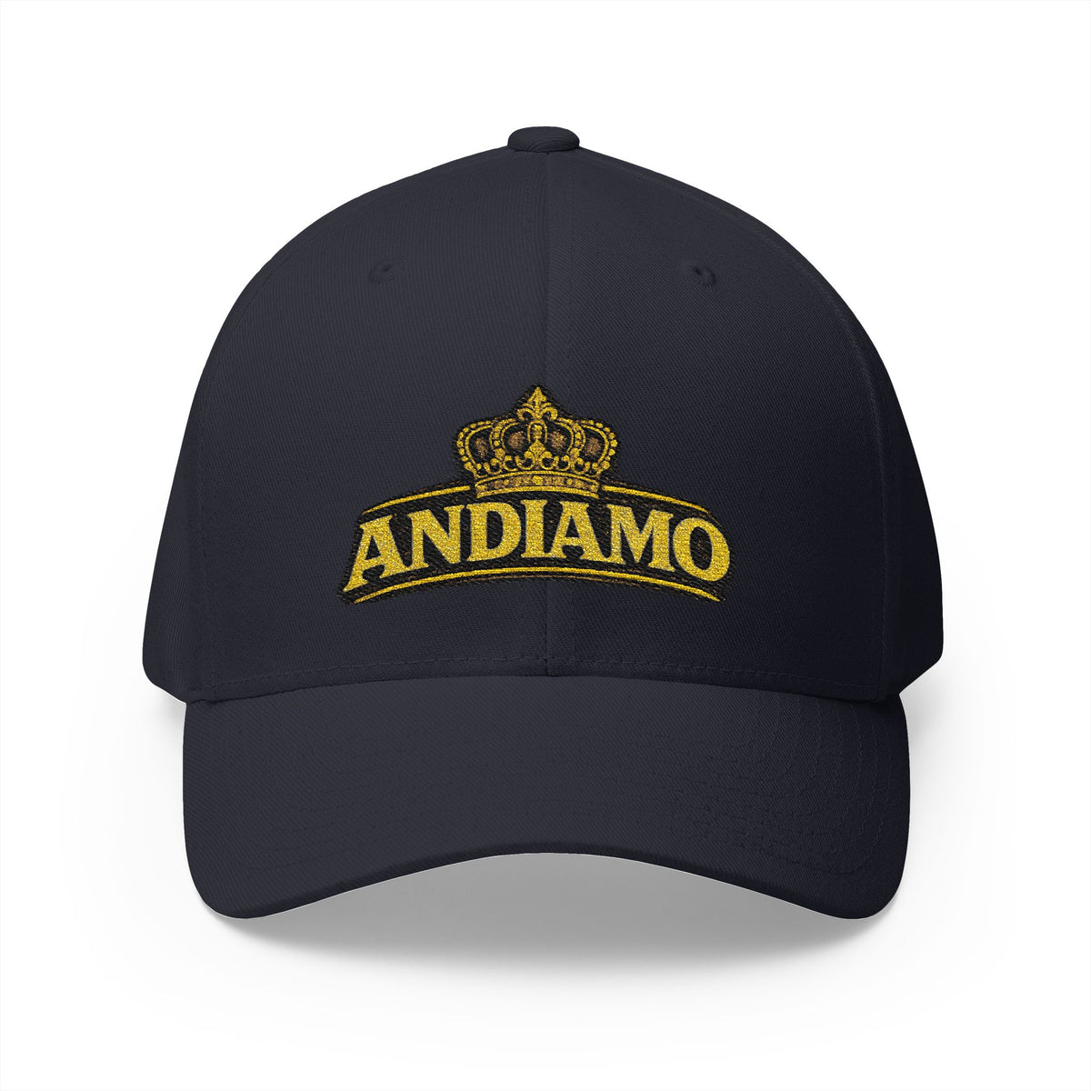 Embroidered 'Andiamo' Crown Cap — Chef Moe Personalized Closed-Back Hat