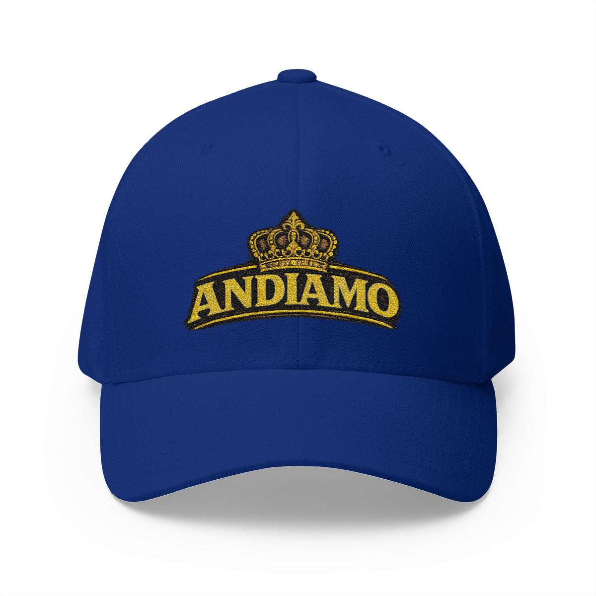 Embroidered 'Andiamo' Crown Cap — Chef Moe Personalized Closed-Back Hat