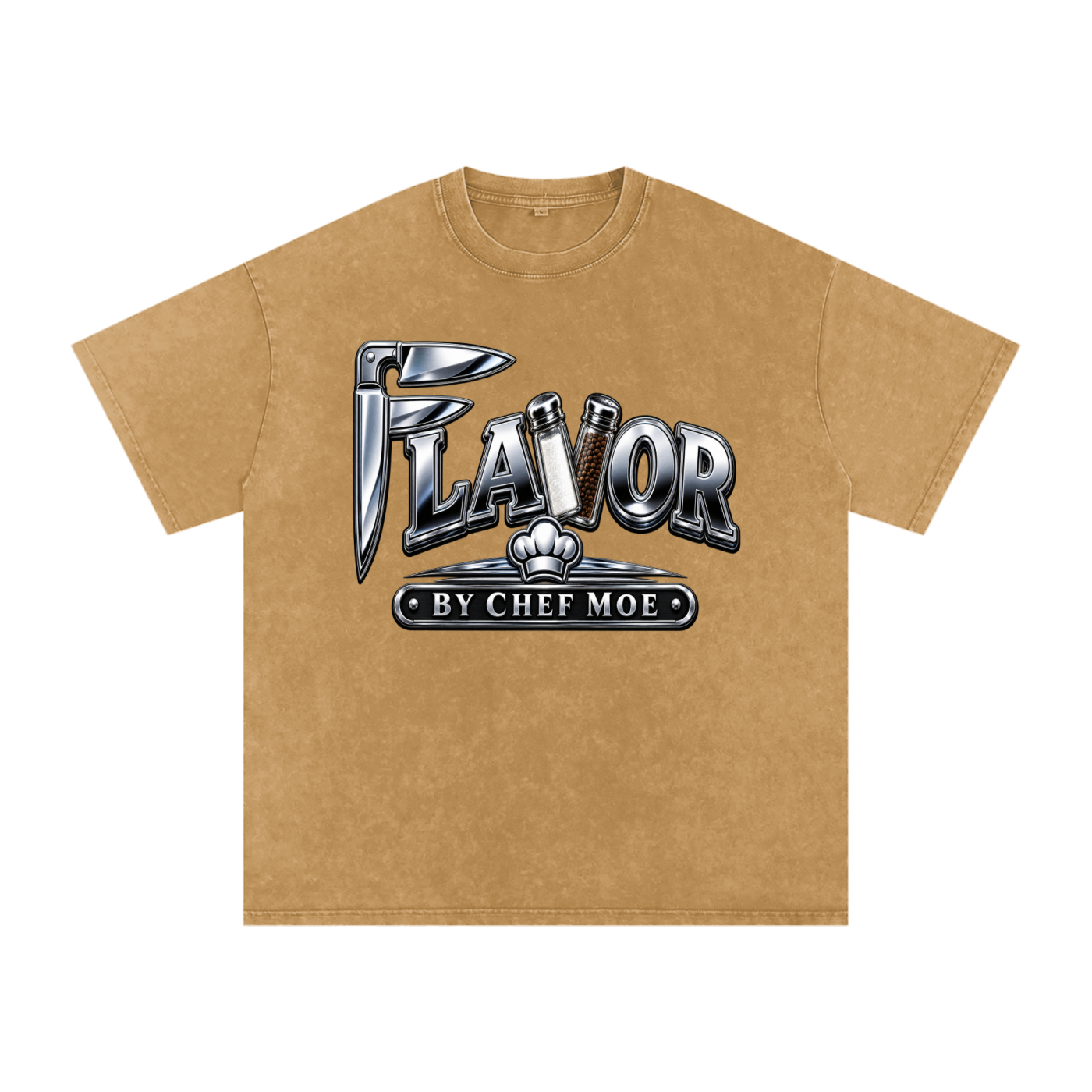 Snow Washed Oversized Cotton T-Shirt
